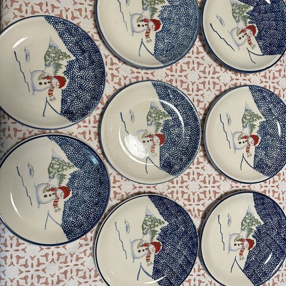 Thompsen Pottery China - "Snowman" Large set. - Picture 2 of 5